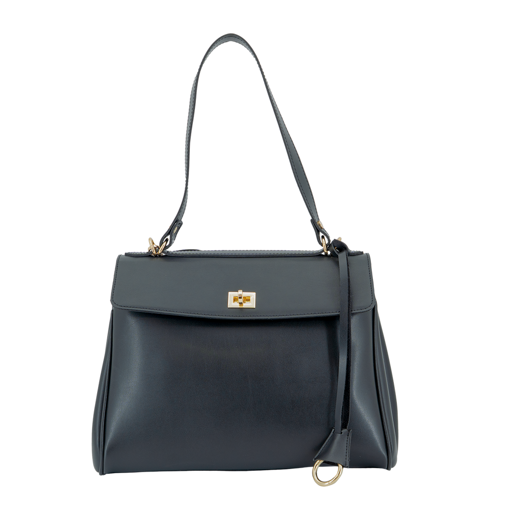 Elora – Structured Vegan Leather Satchel
