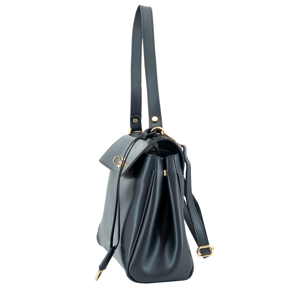 Elora – Structured Vegan Leather Satchel