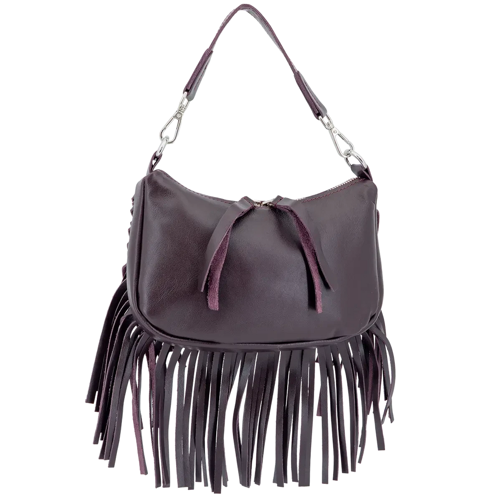 Dakota Leather Fringe Crossbody Bag