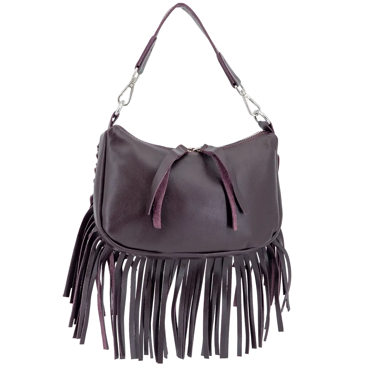 Dakota Leather Fringe Crossbody Bag
