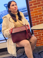Elora – Structured Vegan Leather Satchel