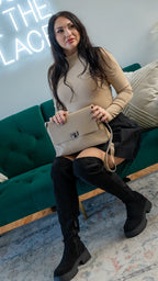 Genuine Leather Crossbody Clutch Aria