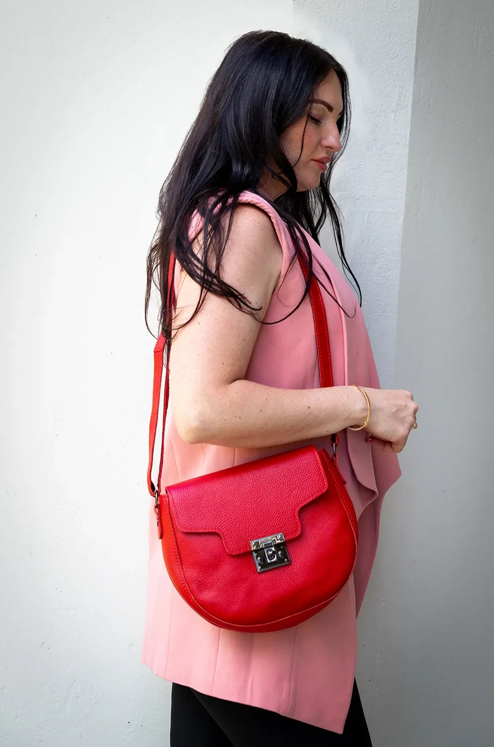 Genuine Leather Crossbody Luna