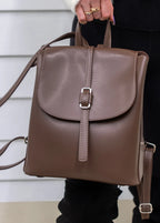 Vegan Leather Mini Backpack - Noelle