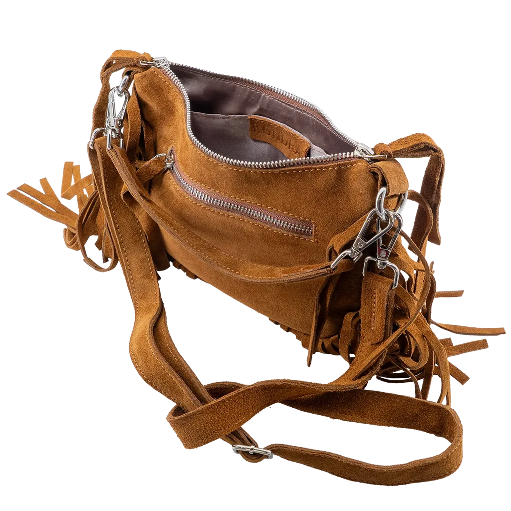 Dakota – Suede Fringe Crossbody Bag
