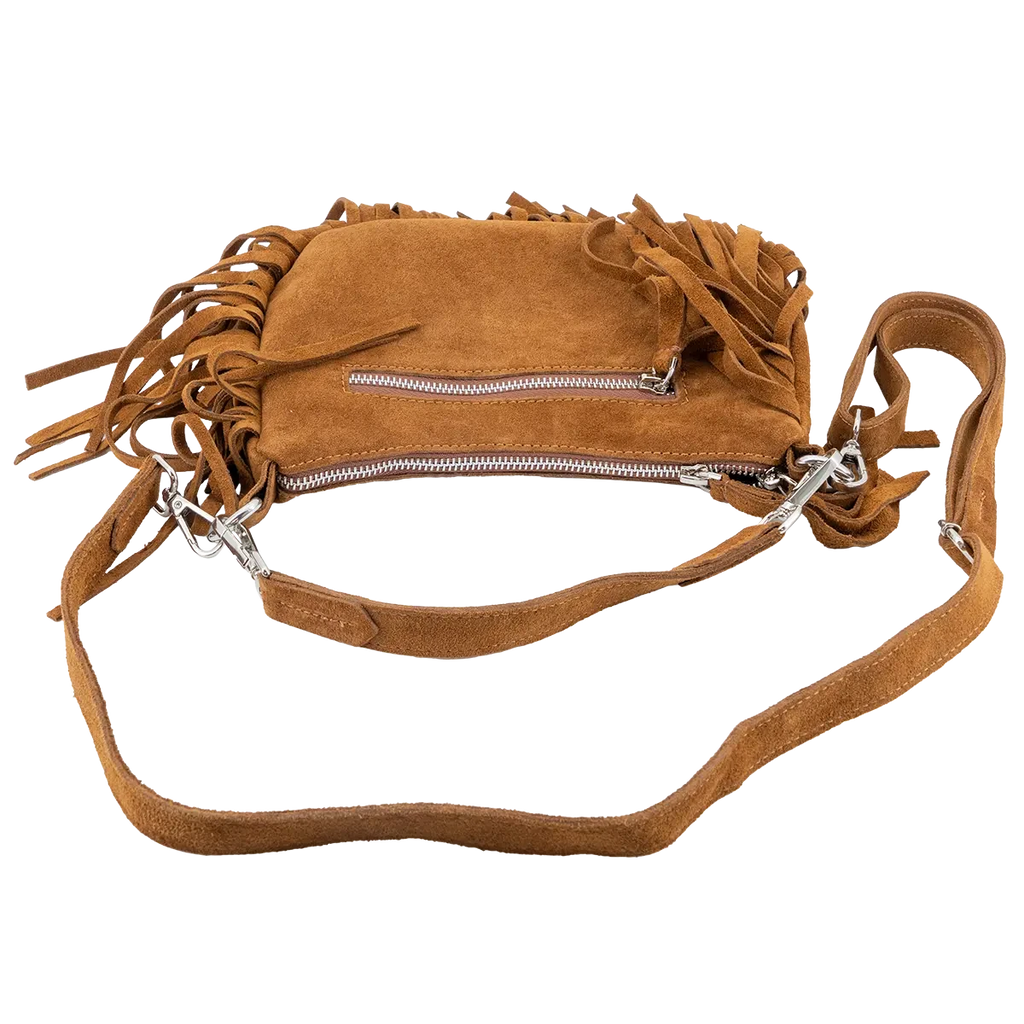 Dakota – Suede Fringe Crossbody Bag