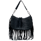 Dakota Suede Fringe Crossbody Bag