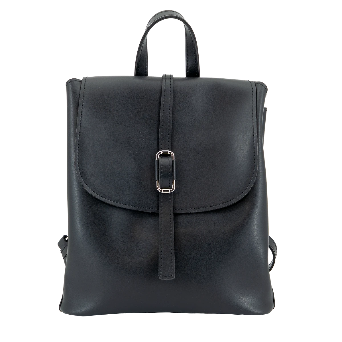 black vegan leather mini backpack this backpack keeps your essentials secure while complementing your look Small Vegan Leather Backpack: Chic